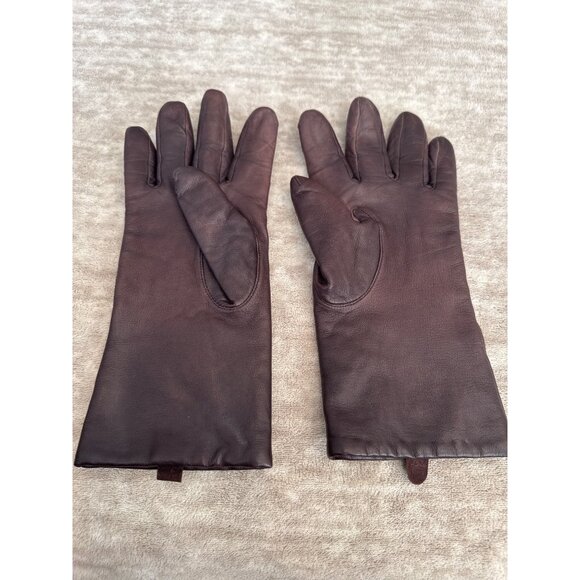 Mixit Women's Leather Gloves Size 7/12 Chocolate Brown - Picture 3 of 8